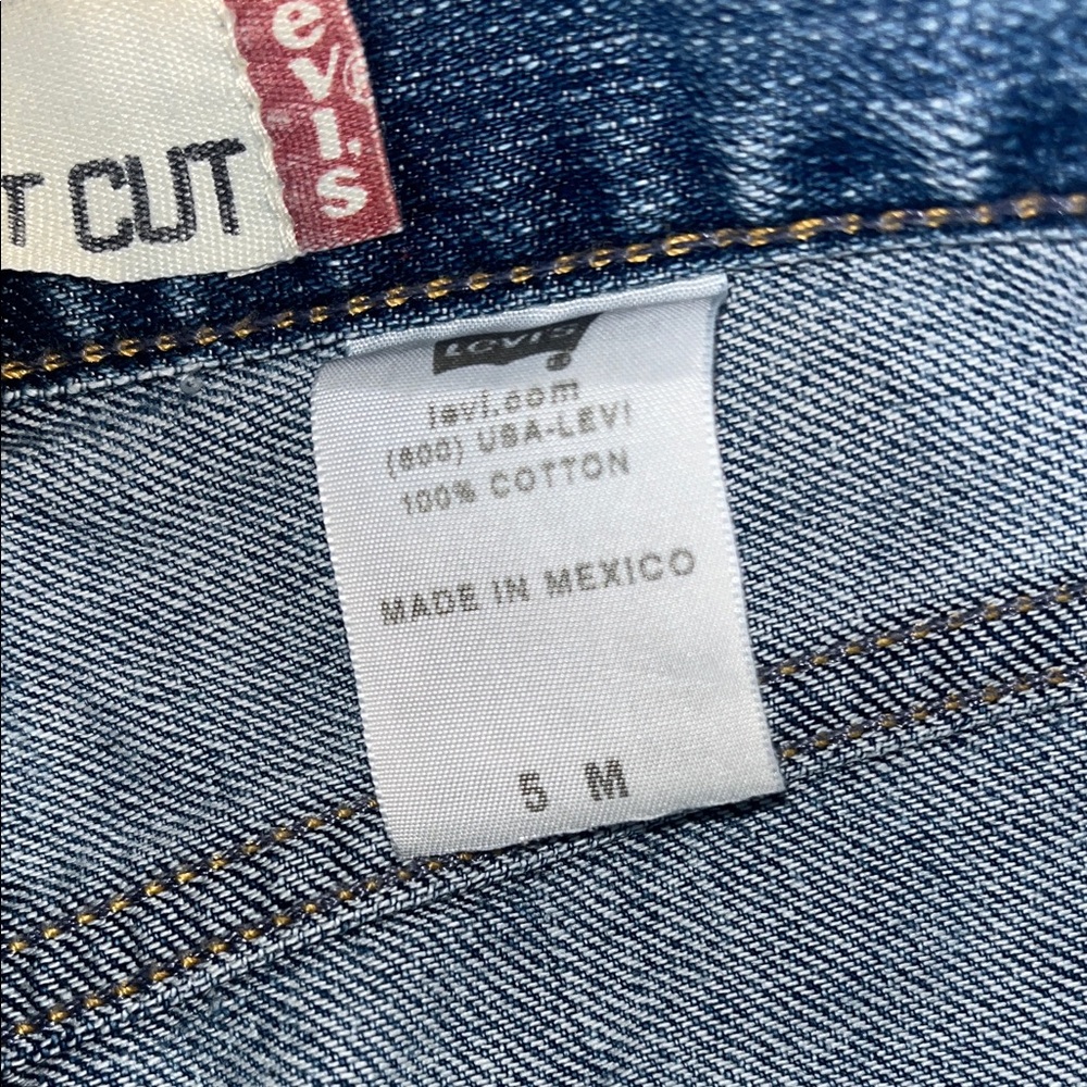 Levi's Light Blue Boot Cut Jeans with Patchwork - Picture 4 of 5